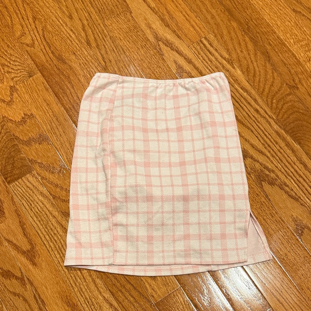 Rue21 Light Pink Checkered Pencil Skirt